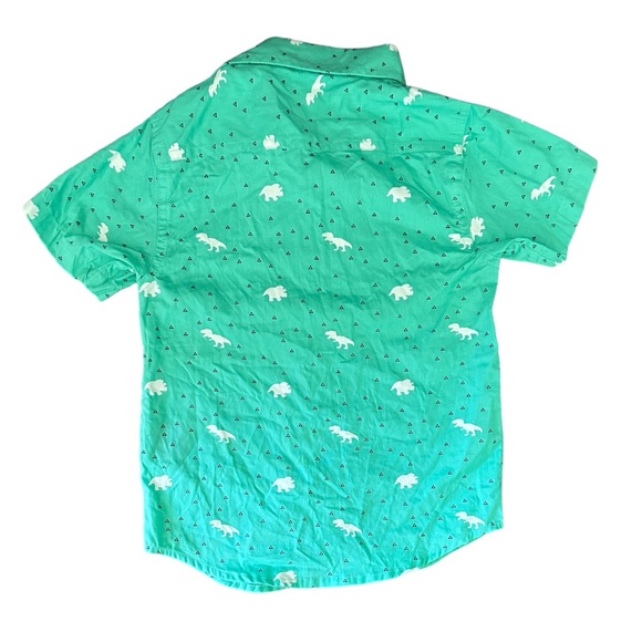 NWT EIGHTH AVENUE NEW YORK Toddler boys Dinosaur Button Down Shirt. - Picture 2 of 4